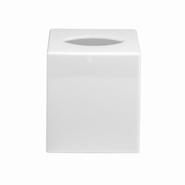 Eco Contour Collection Certified Green Eco Contour Boutique Tissue Box Cover, 12PK EC106WHT - main