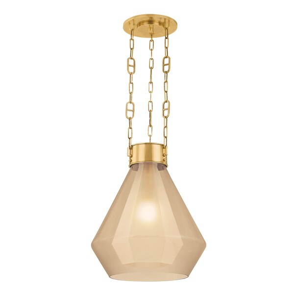 Corbett Lighting Noz Nozawa X Tragus 1 Light Pendant 19 In. Vintage Brass 466-19-VB - main