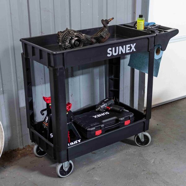 Sunex Standard Heavy-Duty 2-Shelf Utility Cart 8037 - main