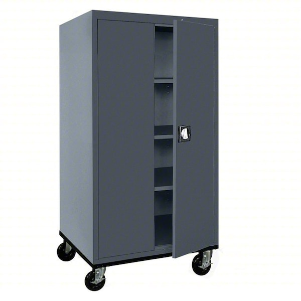Sandusky Lee Mobile Shelving Cabinet, 72 in H, 36 in W, 24 in D, Keyed, 4 Shelves TA3R362466-02 - main