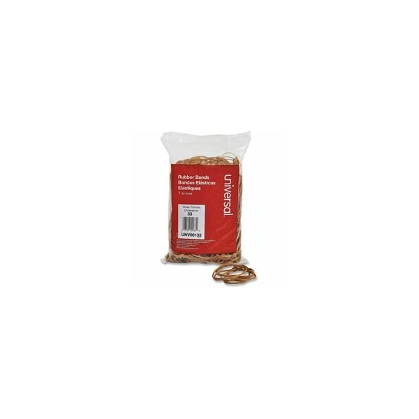 Universal Rubber Band, 3-1/2 In., Sz 33, Beige, 640PK UNV00133 - main