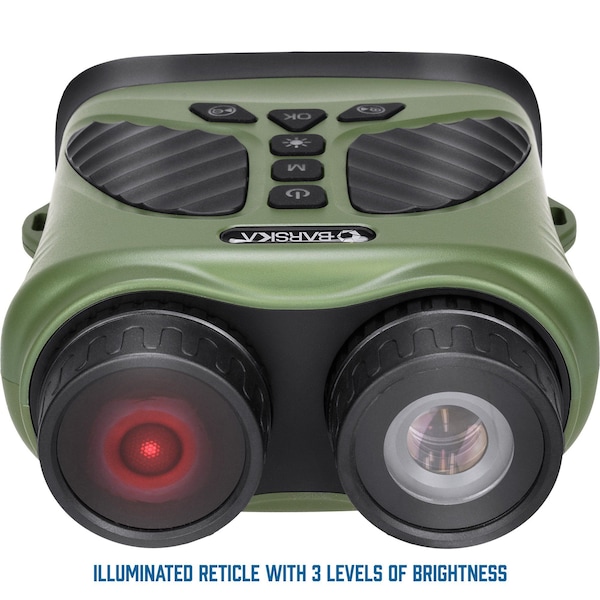 Barska 10x42 Blackhawk binoculars (negro, empaque de almejas
