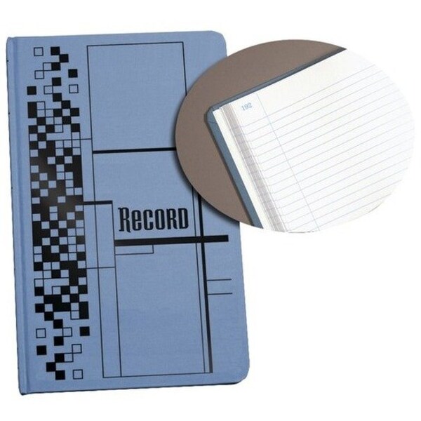 Adams Record Ledger blue cloth cover 12.13 in x 7.94 in 300 PG per BK ARB712CR3 - main