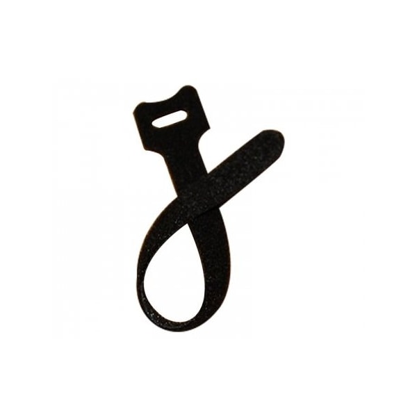 Kable Kontrol Hook and Loop Fastener Straps - 5in L X 1/2in W - 100PC/PK - Black, 100PK HLS050-5-100-BK - main