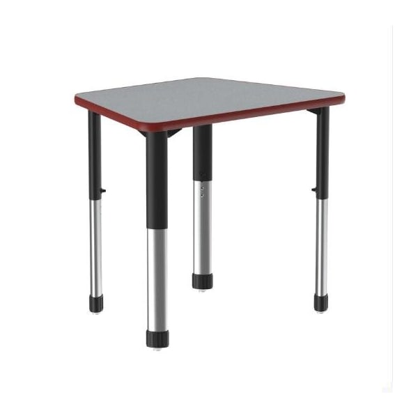 Correll Trapezoid 32 in W, 22 in L, 25 in to 35 in H, Particleboard, Gray Granite AD2232TF-TRP-15-09-35 - main