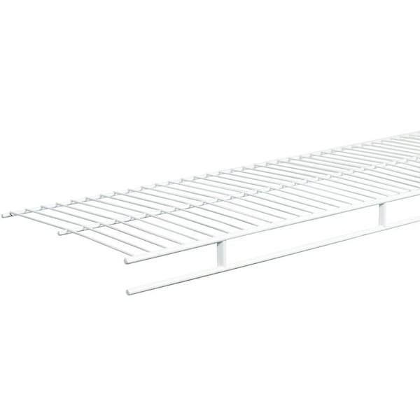 Closetmaid Wire Shelf, 60 lb, 1-Level, 12 in L, 72 in W, Steel, White 1361 - main