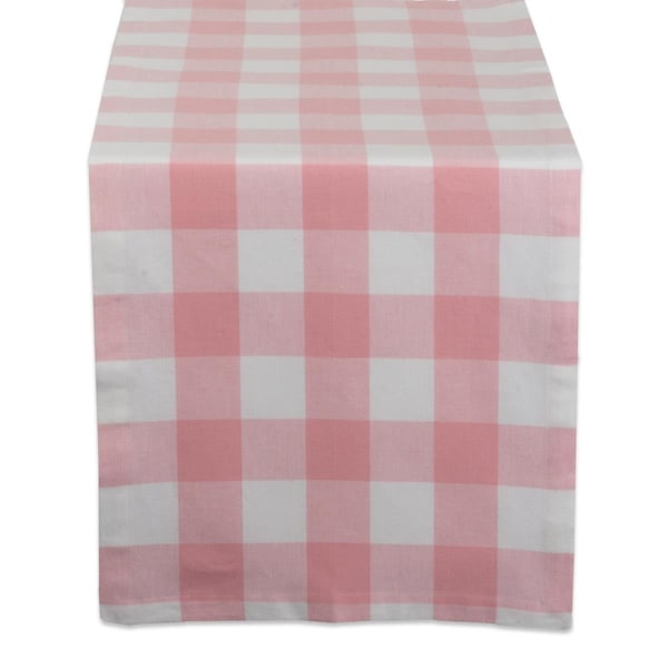 Fastfood 14 x 108 in. Pink Buffalo Check Table Runner FA2567538 - main