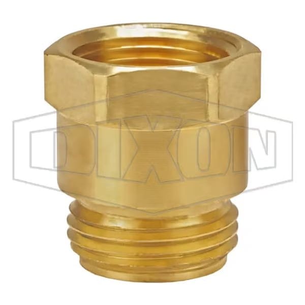 Dixon Garden Hose Adapter, 3/4-11-1/2 x 3/4-14, Male Garden Hose Thread x FNPT, 34 to 195DegF 5071212CLF - main