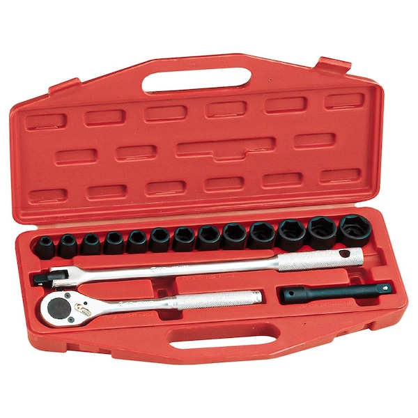 Genius Tools 16PC 1/2in Dr. Metric Hand Socket Set TF-416M - main
