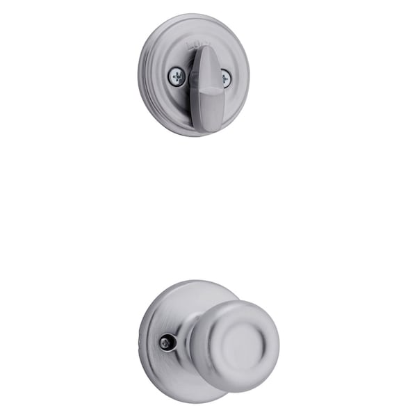 Kwikset Tylo Knob Interior Single Cylinder Handleset Trim for Both 800 and 687 Series Handlesets Satin 966T-26D.UNIV - main