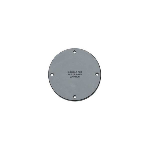 Hubbell 2-Gang Gray Non-Metallic Weatherproof Box, (3) 1/2 in Hubs HBL6082 - main