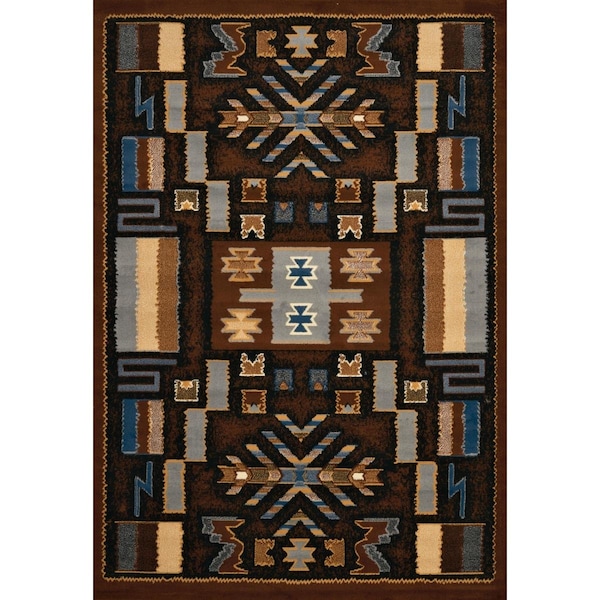 United Weavers 3 ft. 11 in. x 5 ft. 3 in. Manhattan Pelham Accent RugBrown 940 38550 46 - main