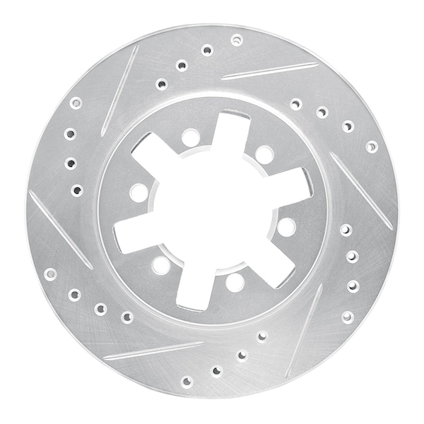 Dynamic Friction Co DFC Brake Rotor - Drilled and Slotted - Silver 631-67079L - main