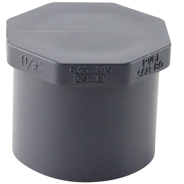 Genova LASCO 849015BC Pipe Plug, 112 in, MIP, PVC, SCH 80 Schedule 849015-BC - main