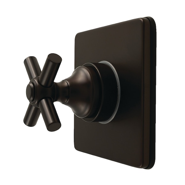 Kingston Brass Single-Handle Six-Way Diverter Valve with Square Trim Kit, Oil Rubbed Bronze KS4045EX - main