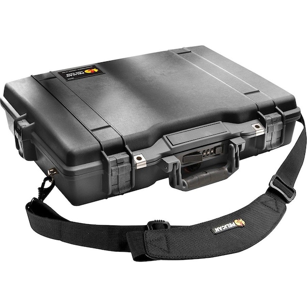Pelican Black Protective Case, 21.6"L x 17-1/4"W x 4.9"D 1495 - main