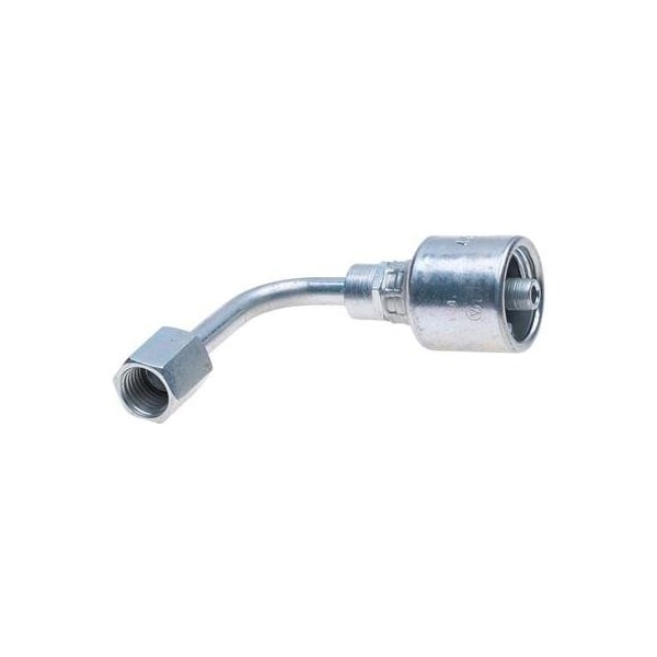 Gates Female JIC 37 Flare Swivel - 90 Bent Tube MegaCrimp G25181-0604 - main