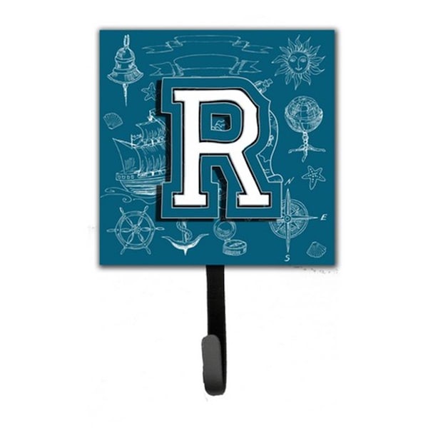 Carolines Treasures Letter R Sea Doodles Initial Alphabet Leash and Key Holder CJ2014-RSH4 - main