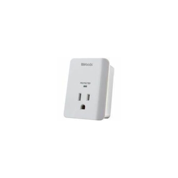 Southwire WOODS SURGE, WALL 1 OUT APPLNCE W/ALARM 1080J 41008 - main