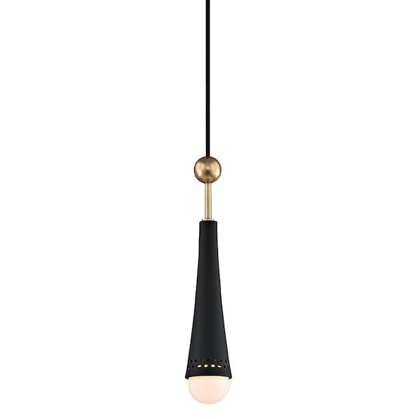 Hudson Valley Lighting Tupelo 1 Light Pendant 2.5 In. Aged Brass 2130-AGB - main