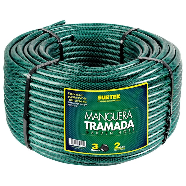 Surtek 1 in ID x 328 ft L Garden Hose, Green M1T100 - main