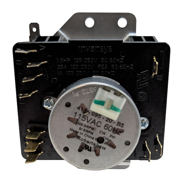 Robertshaw Dryer Timer, Black, Polycarbonate CDT-602 - main