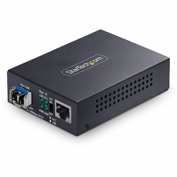Startech.Com GIGABIT ETHERNET COPPER-TO-FIBER MEDIA CONVERTER, SM LC, 20KM, 10/100/1000 MBPS, MCM1110SMLC20 - main