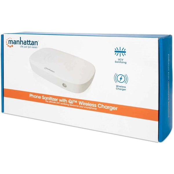 Manhattan Manhattan Phone Sanitizer With Qi Wireless Charger - Input connectors: USB 102407 - main