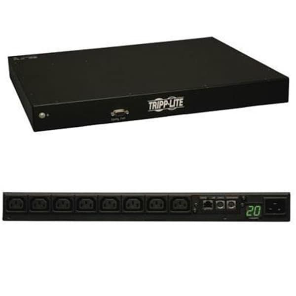 Tripp Lite PDUMNH20HV Monitored 208240V 20A C13 8 Outlet L620P 1U RM Power Distribution Unit TRL-PDUMNH20HV - main