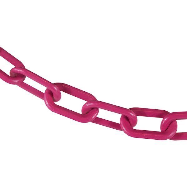 Mr. Chain 2" x 100' Safety Pink Plastic Safety Chain 50025-100 - main