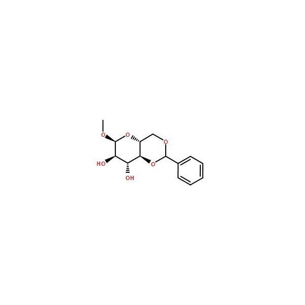 Ak Scientific (+)-(4, 6-O-Benzylidene)methyl-alpha-D-glucopyranoside (25g), CAS 3162-96-7 3436AB-25g - main