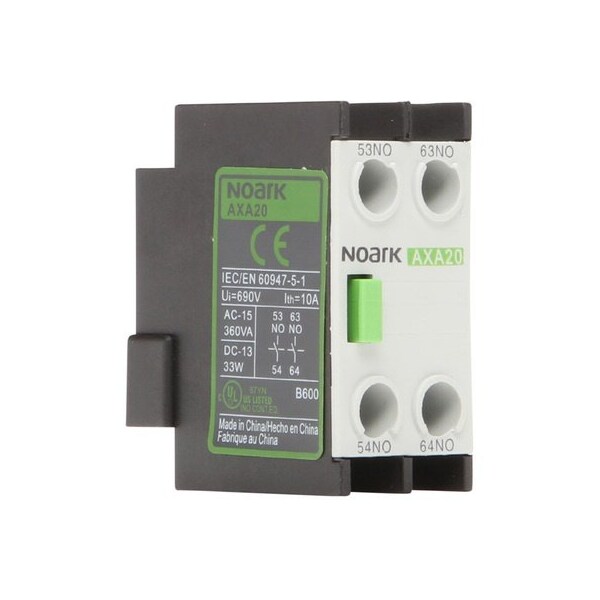 Noark Auxiliary contact - 1311715 - Ex9CD - mounts on 9A-630A cont. - 4NC AXA04 - main