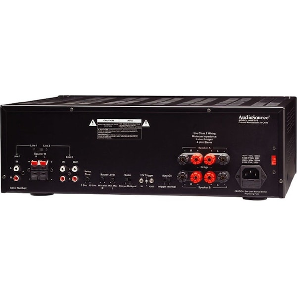 Audiosource Two-Channel Stereo Audio Power Amplifier 225 watts RMS per channel 4 ohms w/Rear Mount Treble & AMP310VS - main