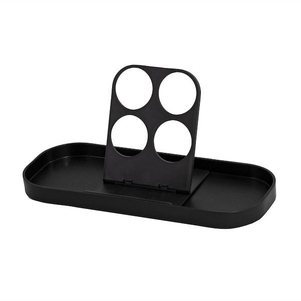 Hapco-Elmar KCH200BLK-Finishing Touches 4 Pod Holder and Amenity Tray, Black, PK 6 KCH200BLK - main