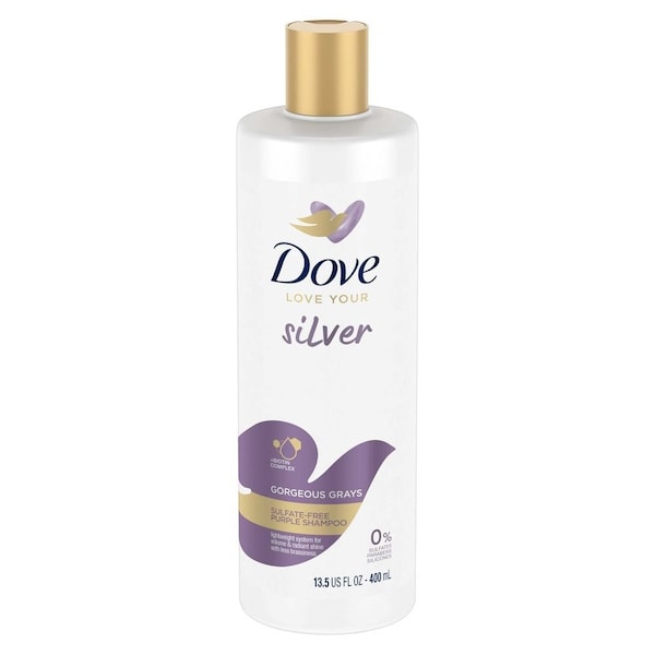 Dove Love Your Silver Gorgeous Grays Sulfate-Free Purple Shampoo, 13.5 Fluid Ounce, 4PK 68923560 - main