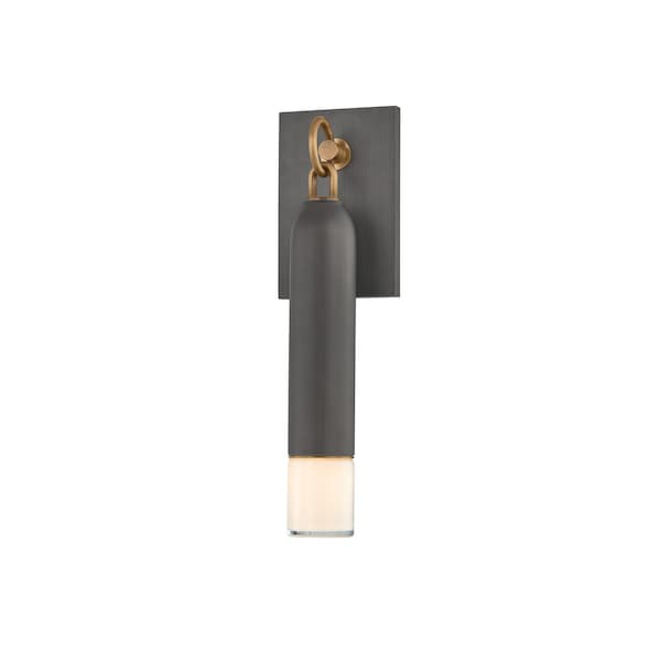 Troy Lighting 1 Light Kaspars Wall Sconce Texture Black/Soft Black B7910-TBK/SBK - main