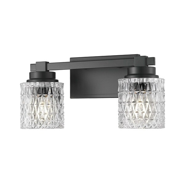 Z-Lite Jacqueline Matte Black 2 Light Vanity 6101-2V-MB - main