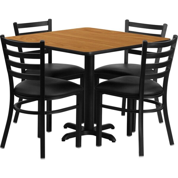 Flash Furniture Square Natural Laminate Table, Laminate Top, Wood Grain HDBF1015-GG - main