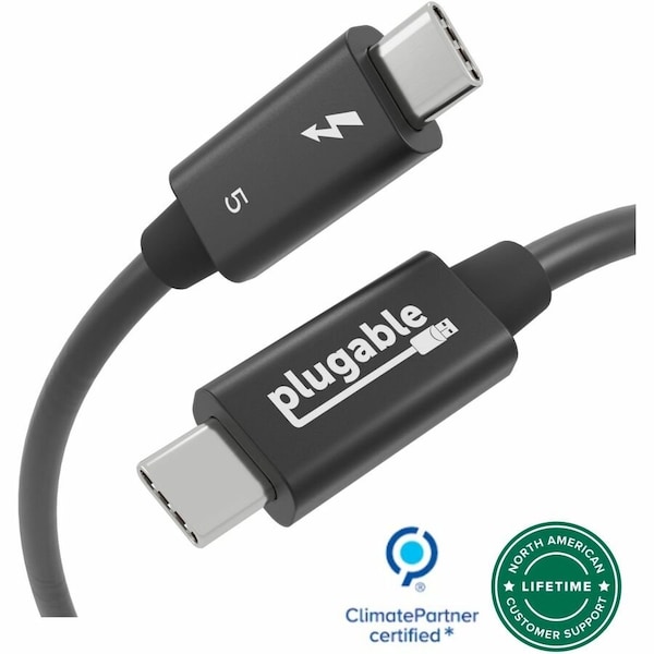 Plugable Thunderbolt 5 80Gbps 240W Cable TBT5-240W1M - main