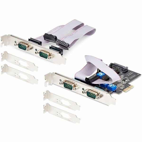 Startech.Com 4-PORT SERIAL PCIE CARD, QUAD-PORT PCI EXPRESS TO RS232/RS422/RS485 DB9 SERIAL CARD, PS74ADF-SERIAL-CARD - main