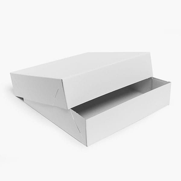 Nashville Wraps Recycled White 2 Piece Gift Boxes, 8.5x8.5x2, 100PK GW30 - main