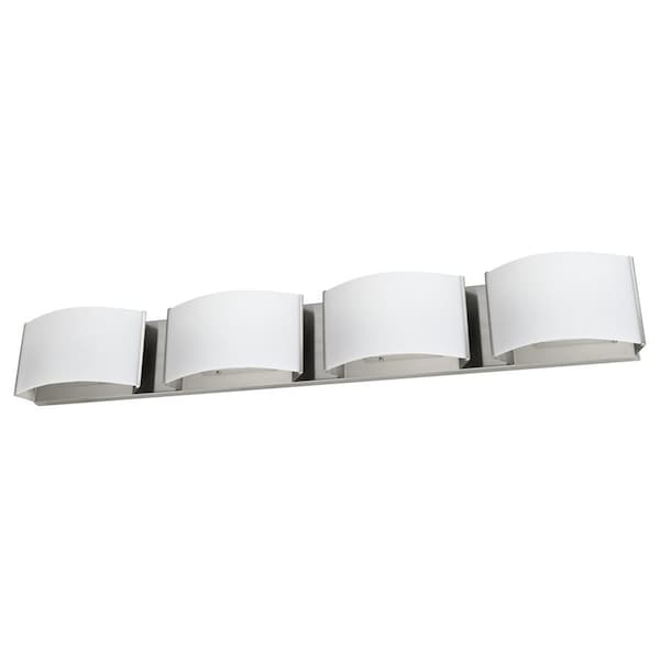 Sunlite LED 40W 4-Light 2600 Lumens CCT 30K-50K Dimmable 90 CRI Brushed Nickel Vanity Light Fixture 82114-SU - main
