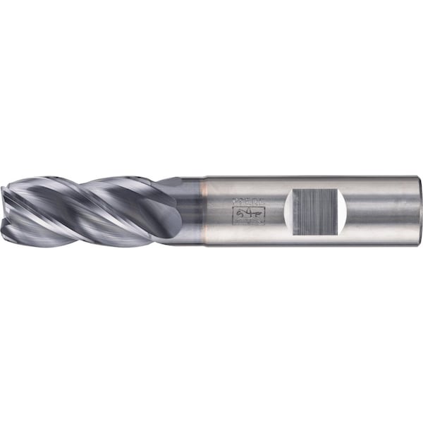 Pferd PFERD .09'' Radiused End Mill, 4 flutes, 5/8'' Dia, 1-1/4'' APMX, 3-1/2'' OAL, Weldon shank 23003058 - main