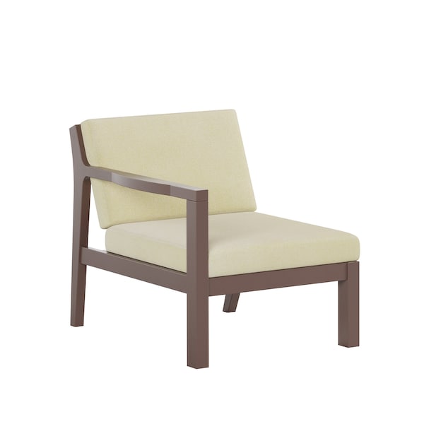 Polybird BREEZE DEEP SEAT SECTIONAL PIECE RIGHT CHAIR TUDOR BROWN POLYBIRD P102-TB-CACA - main
