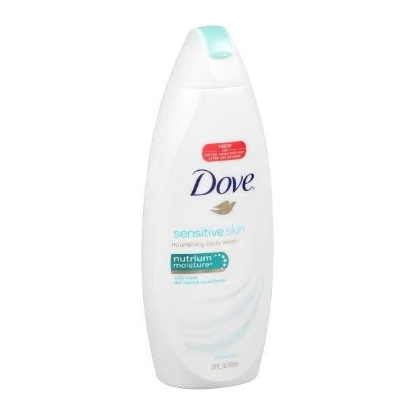 Dove Sensitive Skin Body Wash, 22 Fluid Ounce, 4PK 68541 - main