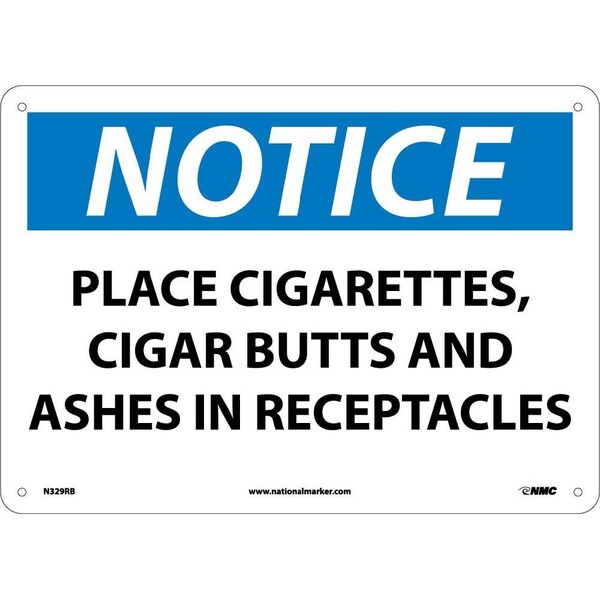 Nmc Notice Smoking General Safety Sign, N329RB N329RB - main
