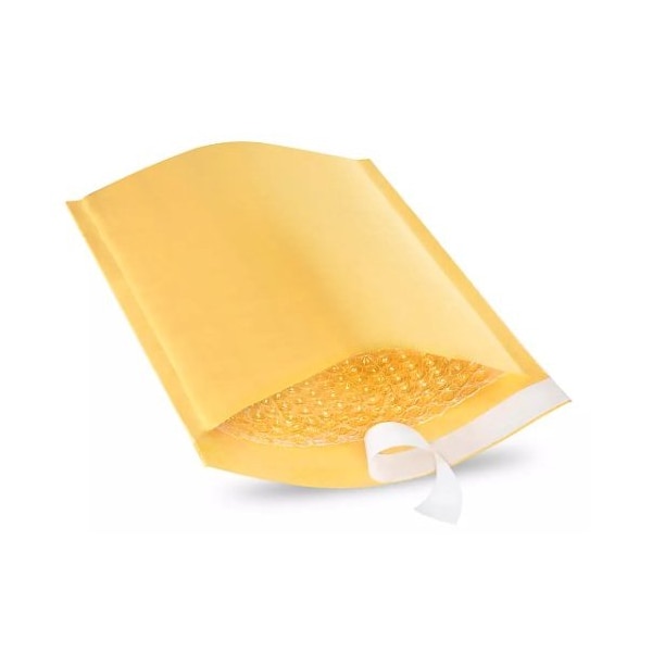 Ai Packaging 7 1/4 x 12 ft ft Kraft No 1 Self-Seal Bubble Mailers, 100PK 1 AKSS - main