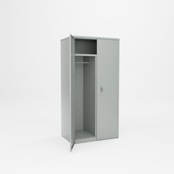 Pucel Wardrobe Locker, 36 in W x 72 in H x 24 in D, Red WSC-3672-24 - main