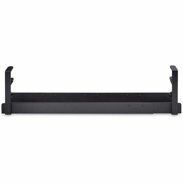 Startech.Com Under Desk Cable Management Tray, Length Adjustable, Clamp-On/No Drill, Black CALB-DESK-CABLE-TRAY - main