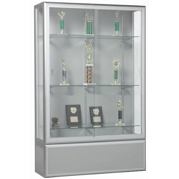 Aarco Waterfall Style Display Case 76H''x48W''x20D'' WFDC7648S - main